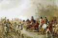 Le duc de Wellington sur la route de quatre bras Robert Alexander Hillingford scènes de batailles historiques